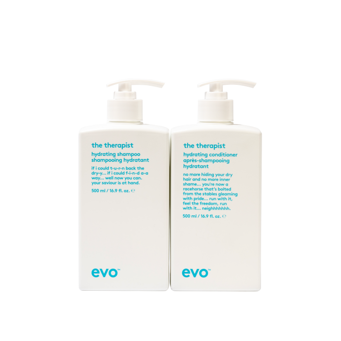 EVO BUDDIES HYDRATE: THE THERAPIST šampūnas + kondicionierius