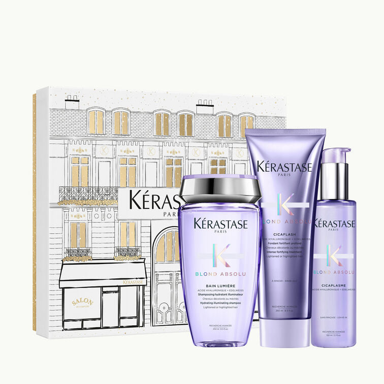Kérastase Blond Absolu Holiday Gift SET šventinis produktų rinkinys 250ml+ 250ml+ 150ml