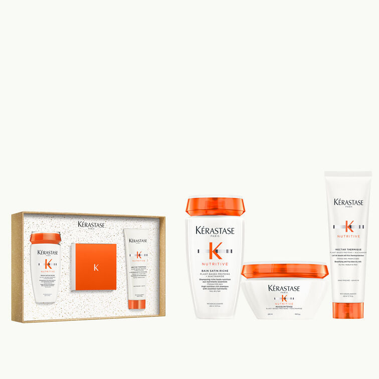Kérastase Nutritive Masque Holiday Gift Set šventinis produktų rinkinys 250ml+ 200ml+ 150ml