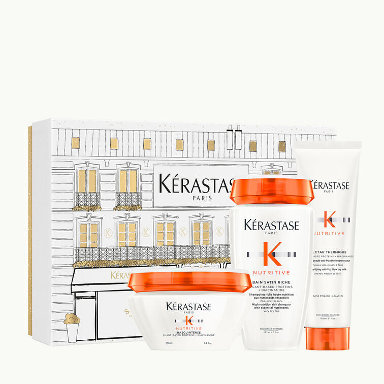 Kérastase Nutritive Masque Holiday Gift Set šventinis produktų rinkinys 250ml+ 200ml+ 150ml