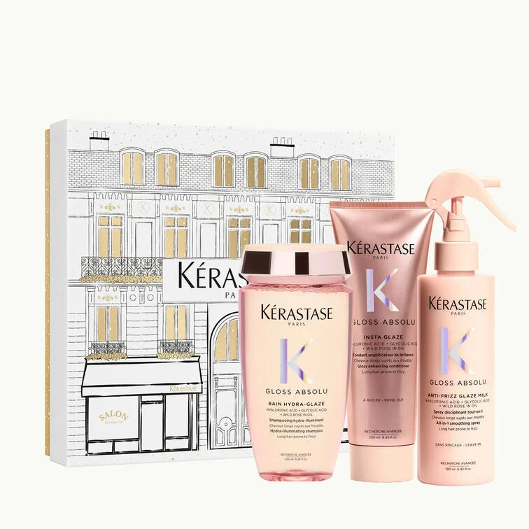 Kérastase Gloss Absolu Holiday Gift SET šventinis produktų rinkinys 250ml+ 250ml+ 150ml