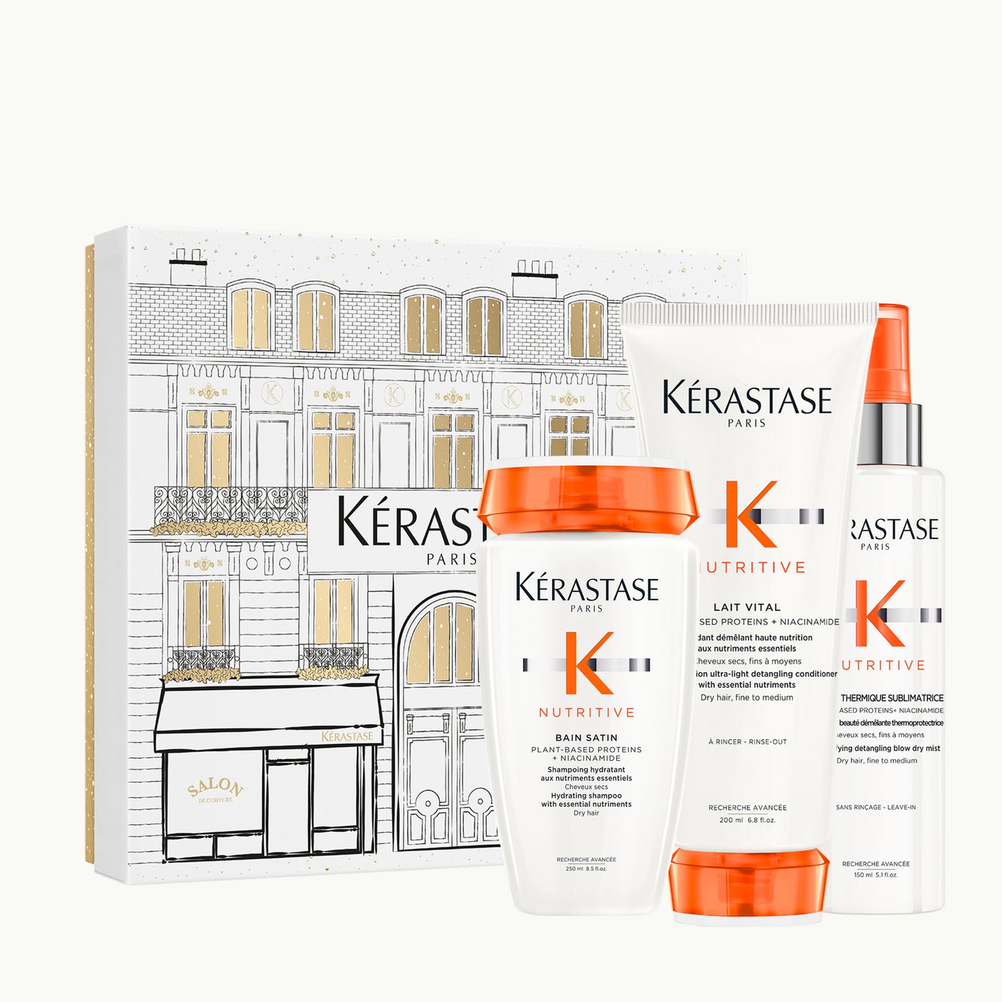 Kérastase Nutritive Fondant Holiday Gift Set produktų rinkinys 250ml+ 200ml+ 150ml