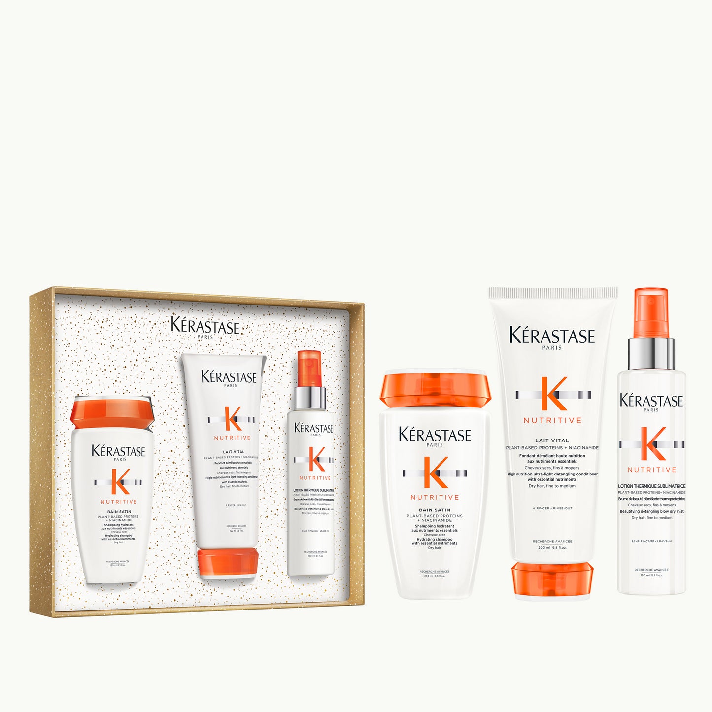 Kérastase Nutritive Fondant Holiday Gift Set produktų rinkinys 250ml+ 200ml+ 150ml