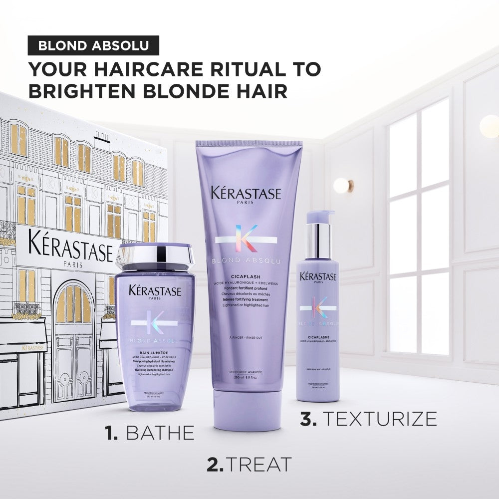Kérastase Blond Absolu Holiday Gift SET šventinis produktų rinkinys 250ml+ 250ml+ 150ml