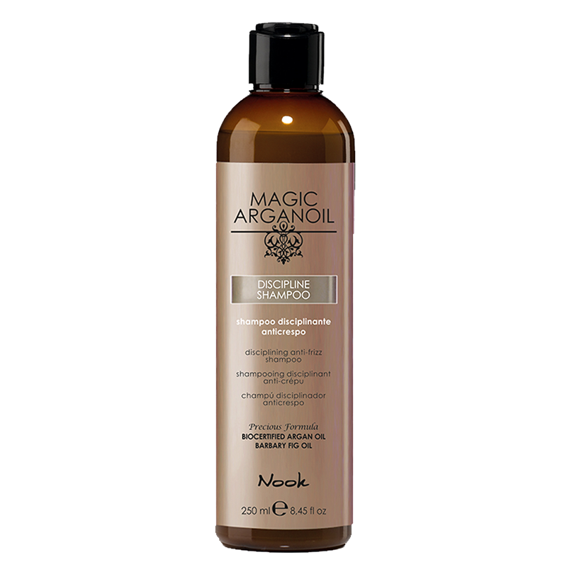 Nook magic arganoil DISCIPLINE plaukus suvaldantis šampūnas